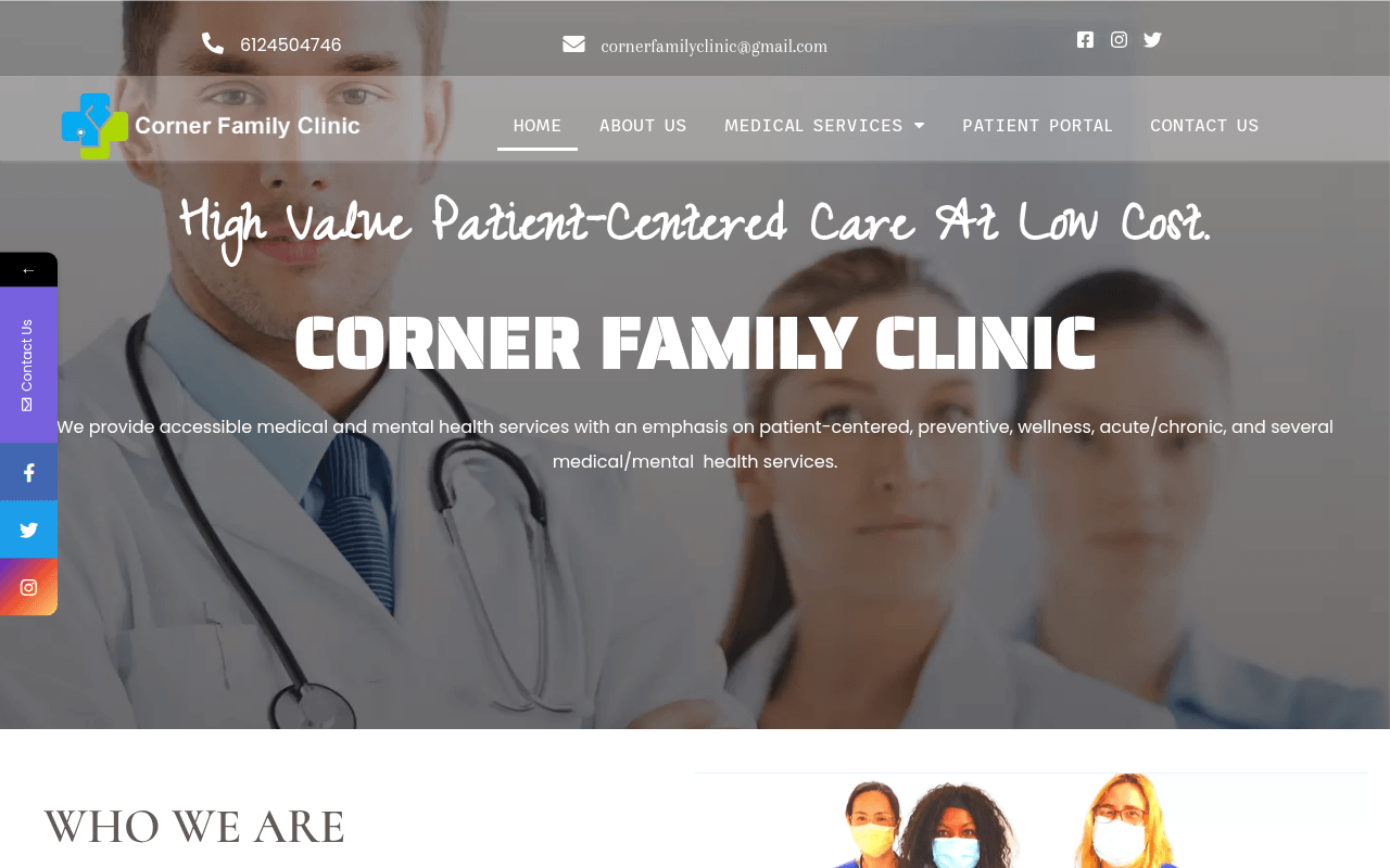 https://www.cornerfamilyclinic.com/
